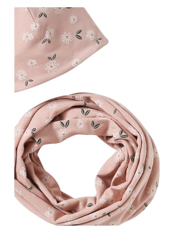 vertbaudet 2tlg. Set: Mütze und Schal in Rosa