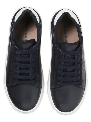 vertbaudet Leren sneakers zwart