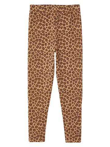 vertbaudet 2er-Set: Leggings ''Elise'' in Orange/ Beige