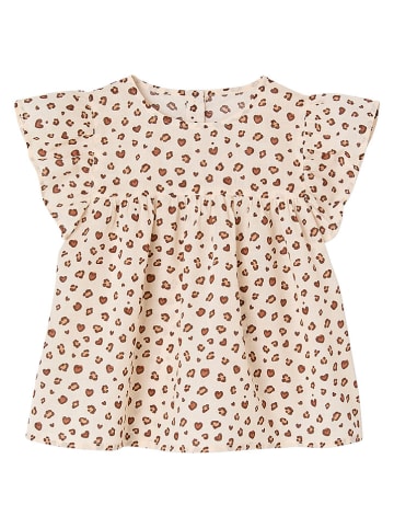 vertbaudet 2-delige outfit "Camille" lichtroze/beige