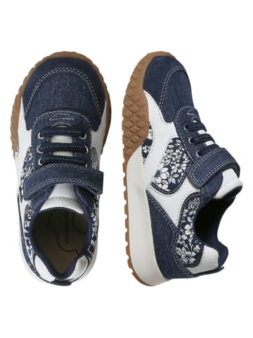 vertbaudet Sneakersy w kolorze granatowo-białym