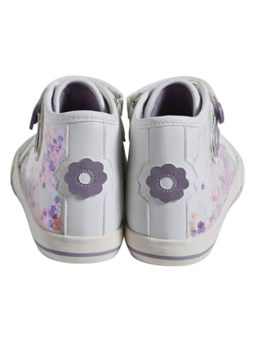 vertbaudet Sneakersy w kolorze białym ze wzorem