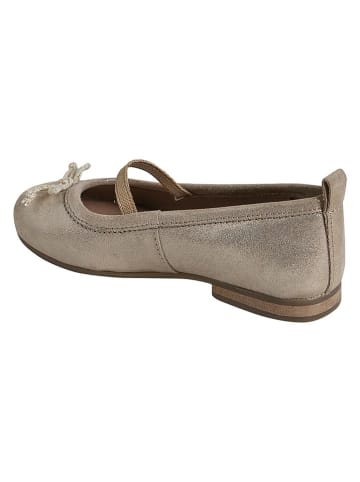 vertbaudet Leder-Ballerinas ''New Charly'' in Gold