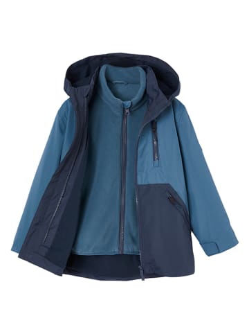 vertbaudet 3in1-parka blauw