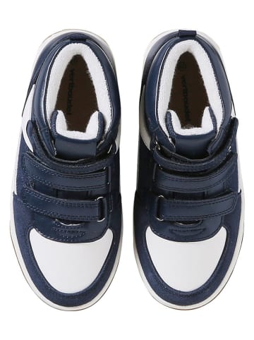 vertbaudet Sneakers wit/donkerblauw