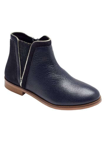 vertbaudet Leder-Chelsea-Boots in Dunkelblau