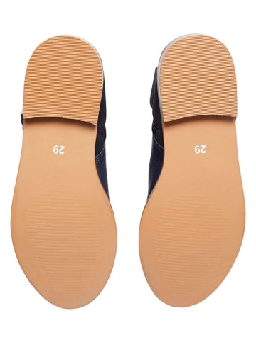 vertbaudet Leren chelseaboots donkerblauw