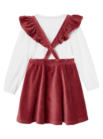 vertbaudet 2-delige outfit rood/wit