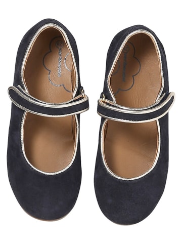 vertbaudet Leder-Ballerinas in Schwarz