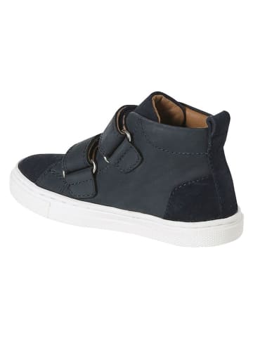 vertbaudet Leren sneakers donkerblauw