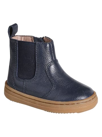 vertbaudet Leren chelseaboots donkerblauw