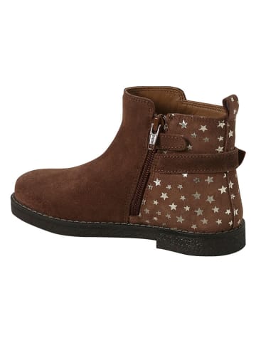 vertbaudet Leren boots lichtbruin