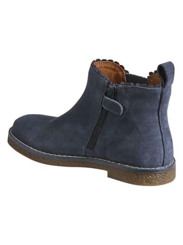 vertbaudet Leder-Chelsea-Boots in Blau