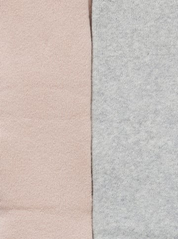 vertbaudet 2-delige set: kniekousen lichtroze/grijs