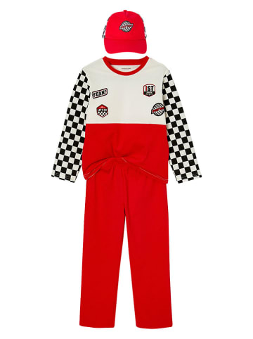 vertbaudet 2tlg. Outfit in Creme/ Rot