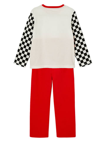 vertbaudet 2-delige outfit crème/rood