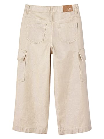 vertbaudet Bojówki w kolorze beżowym