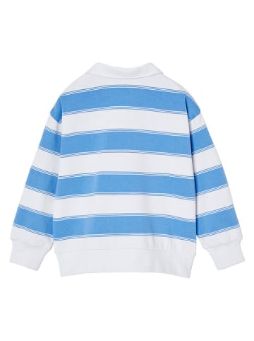 vertbaudet Koszulka polo w kolorze biało-błękitnym