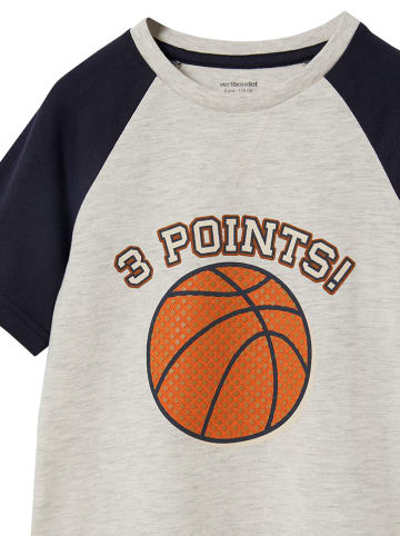 vertbaudet Shirt donkerblauw/grijs