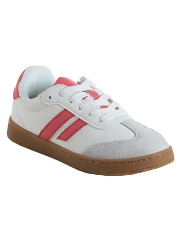 vertbaudet Sneakers ''Cindy'' in Weiß/ Pink