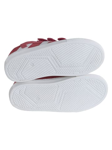 vertbaudet Leder-Sneakers in Rot