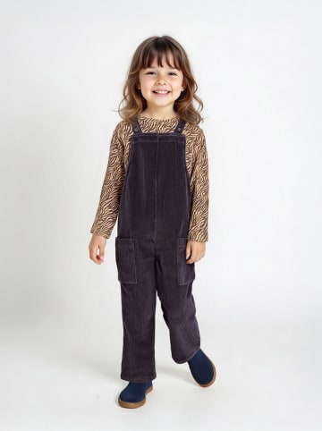 vertbaudet 2-częściowy zestaw w kolorze jasnobrązowo-antracytowym