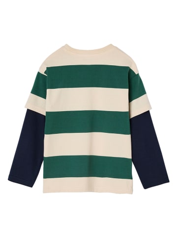 vertbaudet Longsleeve donkergroen/donkerblauw