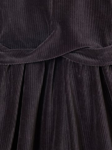 vertbaudet Sukienka sztruksowa w kolorze antracytowym