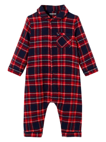 vertbaudet Kombinezon w kolorze czerwono-czarnym