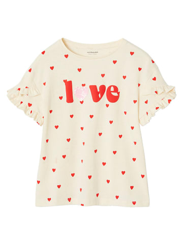 vertbaudet Shirt crème/rood