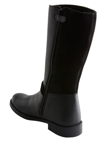 vertbaudet Leren boots zwart