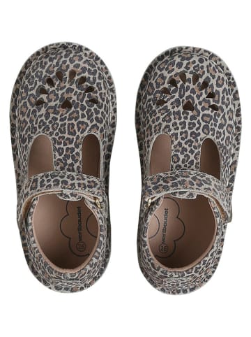 vertbaudet Leder-Ballerinas in Beige/ Braun