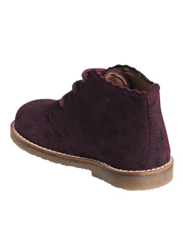 vertbaudet Leder-Boots in Dunkelrot