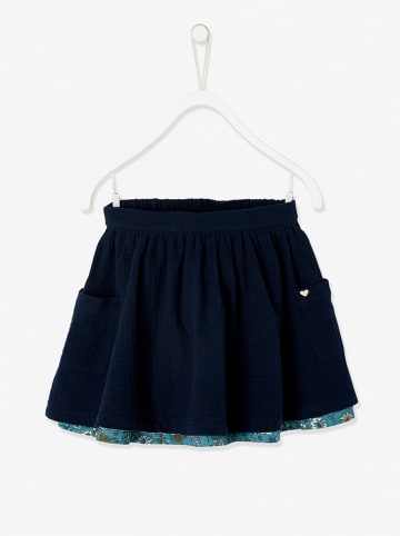 vertbaudet Dwustronna spódnica w kolorze granatowym