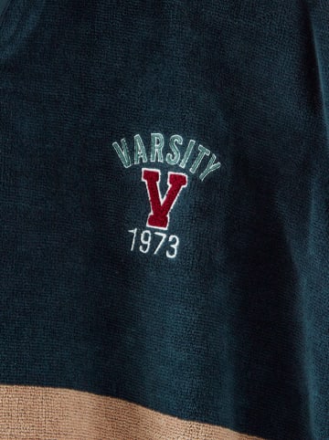 vertbaudet Ponczo w kolorze turkusowym