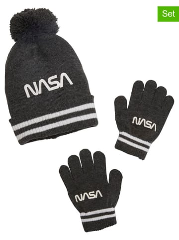 vertbaudet 2-delige set: muts en handschoenen antraciet