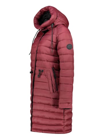 ANAPURNA Płaszcz pikowany "Batigana" w kolorze bordowym