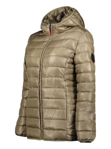 Geographical Norway Doorgestikte jas "Annecy" goudkleurig