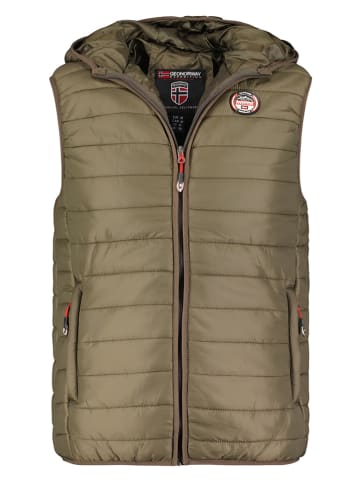 Geographical Norway Kamizelka pikowana "Vamigo" w kolorze khaki
