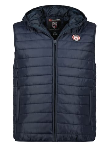 Geographical Norway Kamizelka pikowana "Vamigo" w kolorze granatowym
