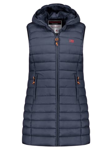 Geographical Norway Kamizelka pikowana "Vatikolor" w kolorze granatowym
