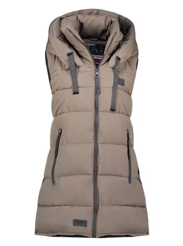 Geographical Norway Steppweste "Dolbar" in Taupe