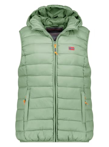 Geographical Norway Steppweste "Vatikolor" in Hellgrün