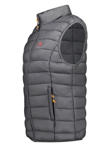 Geographical Norway Doorgestikte bodywarmer "Vatikolor" antraciet