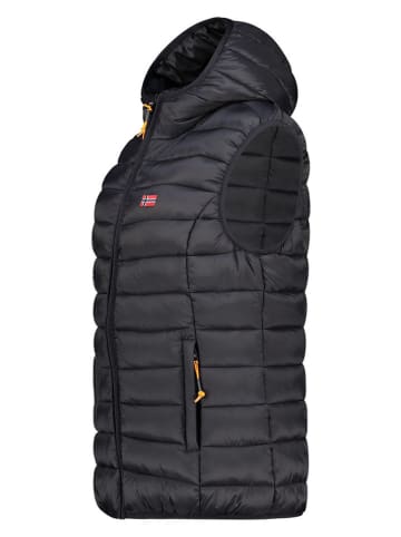 Geographical Norway Steppweste "Vatikolor" in Schwarz