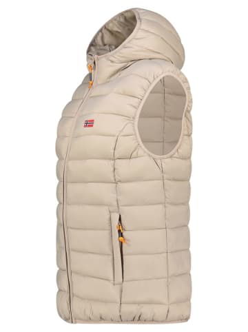 Geographical Norway Kamizelka pikowana "Vatikolor" w kolorze beżowym