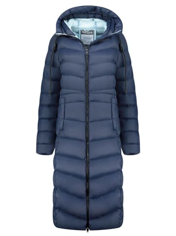 Geographical Norway Płaszcz pikowany "Berangere" w kolorze granatowym