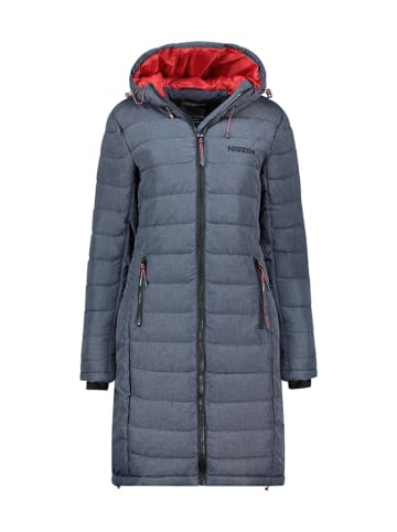 Geographical Norway Płaszcz pikowany "Aroma" w kolorze granatowym