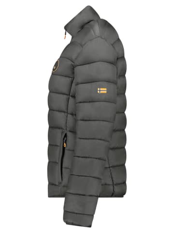 Geographical Norway Doorgestikte jas "Atikamap" donkergrijs