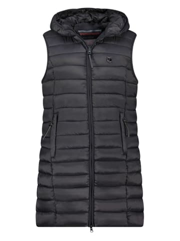 Geographical Norway Kamizelka pikowana "Vatikotal" w kolorze czarnym